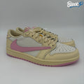 Nike Air Jordan 1 Low X Travis Scott Shy Pink in muslin, shy pink and sail — available at Block P Liverpool, 36 Renshaw Street L1 4EF
