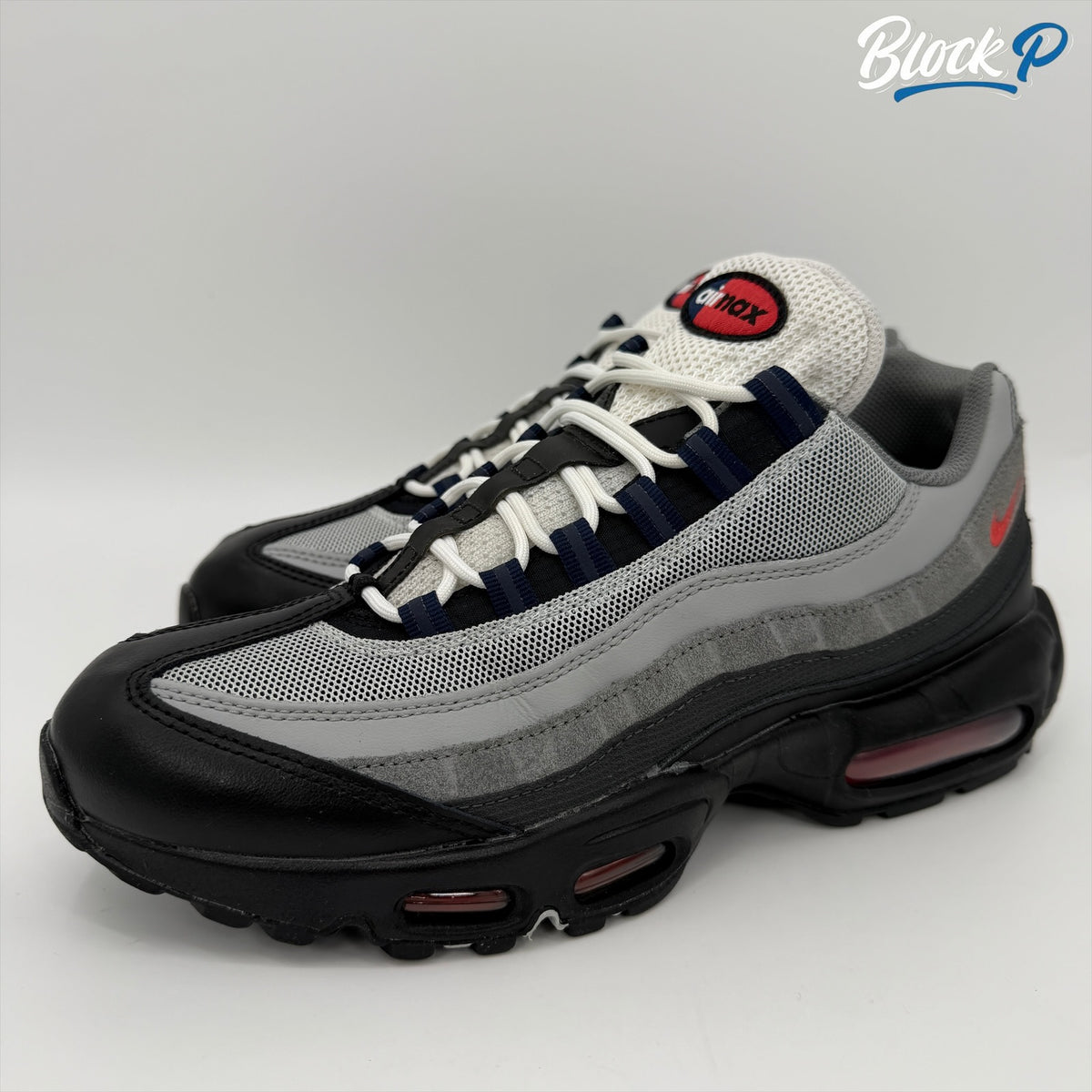 Nike Air Max 95 Track Red rear view — Block P Liverpool