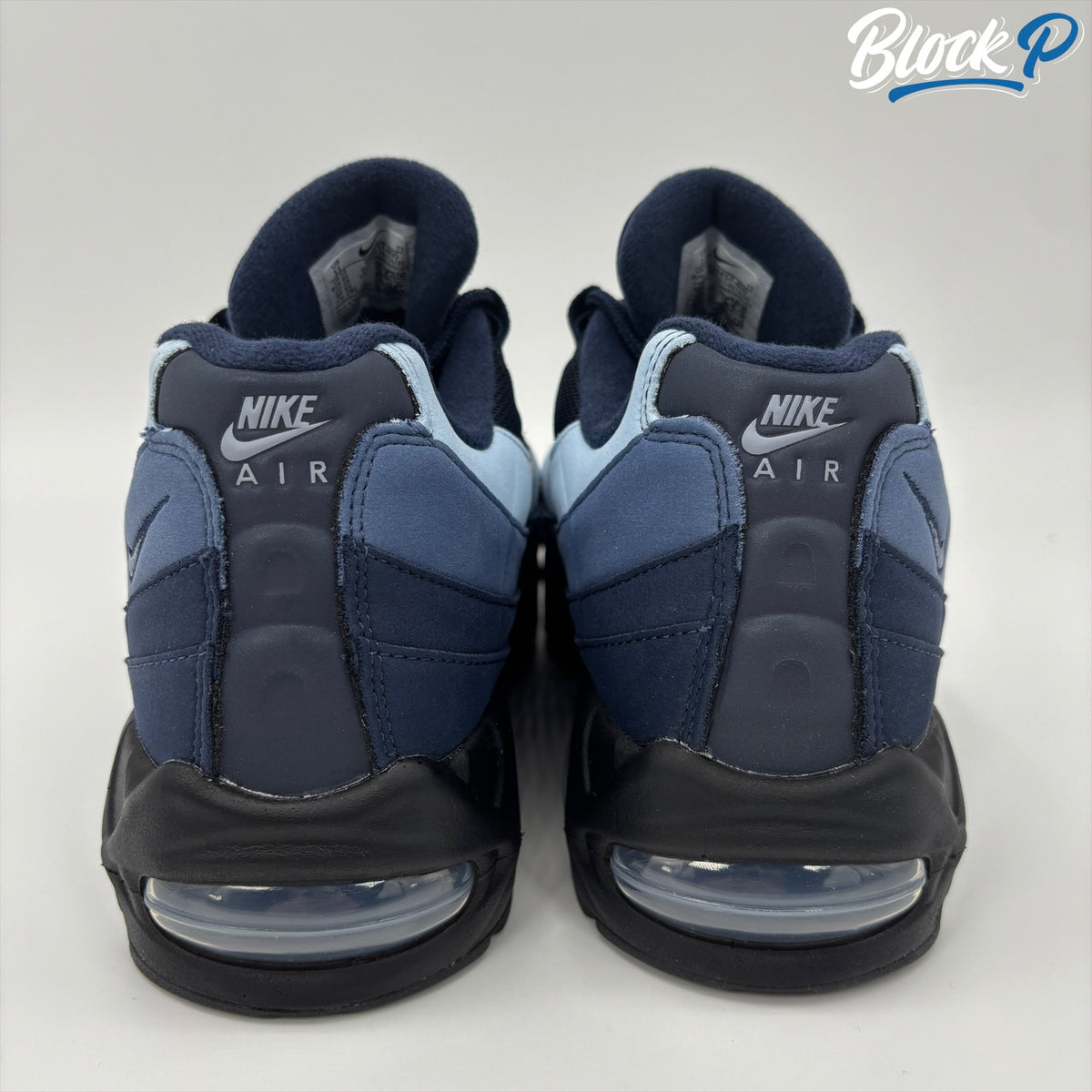 Nike Air Max 95 Big Bubble Imperial Blue top-down view — Block P Liverpool