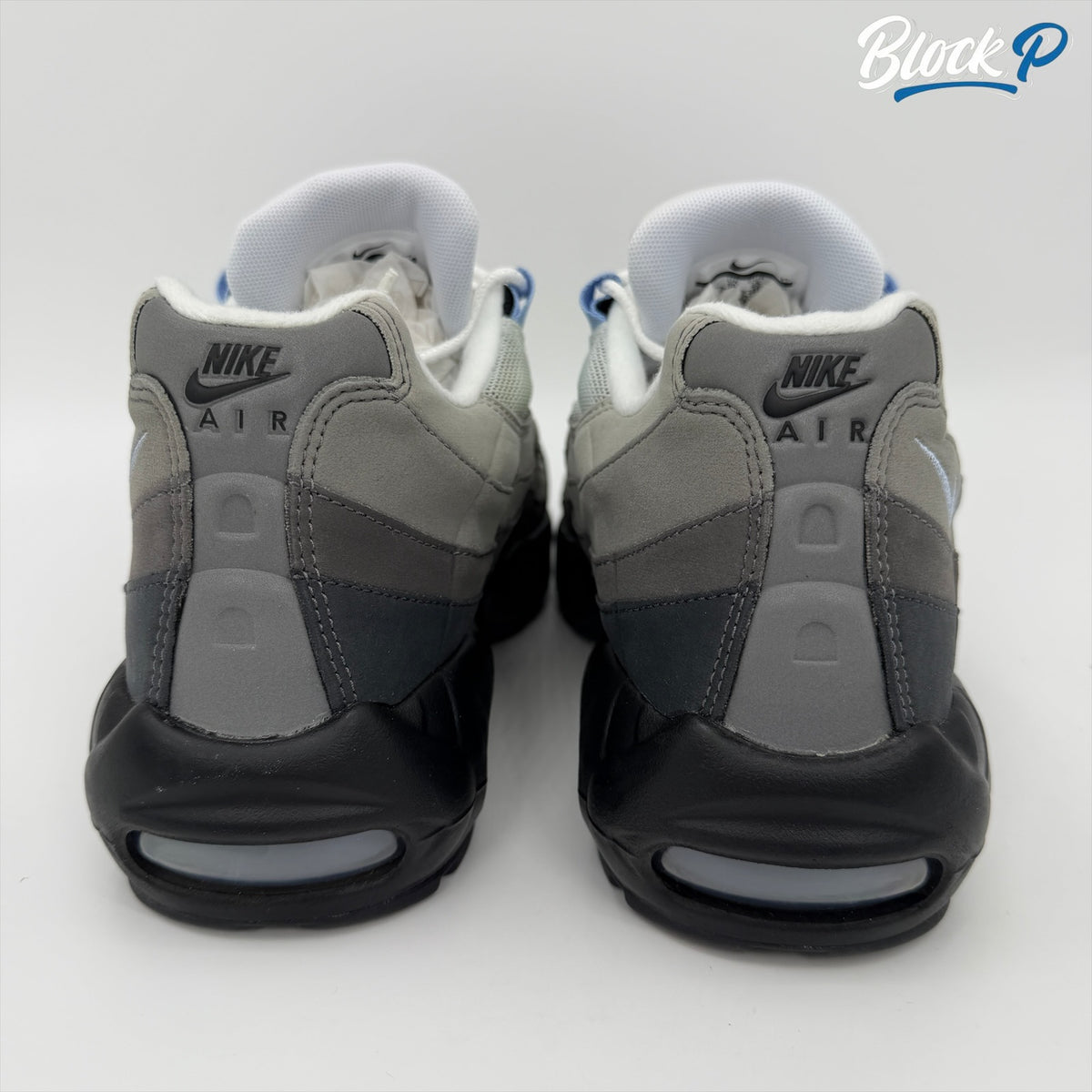 Nike Air Max 95 Aluminium top-down view — Block P Liverpool