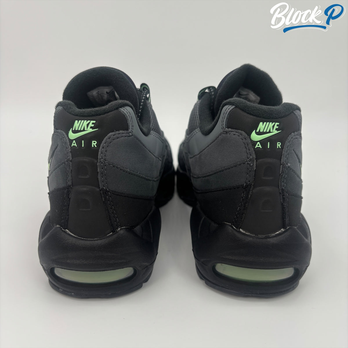 Nike Air Max 95 Vapor Green top-down view — Block P Liverpool