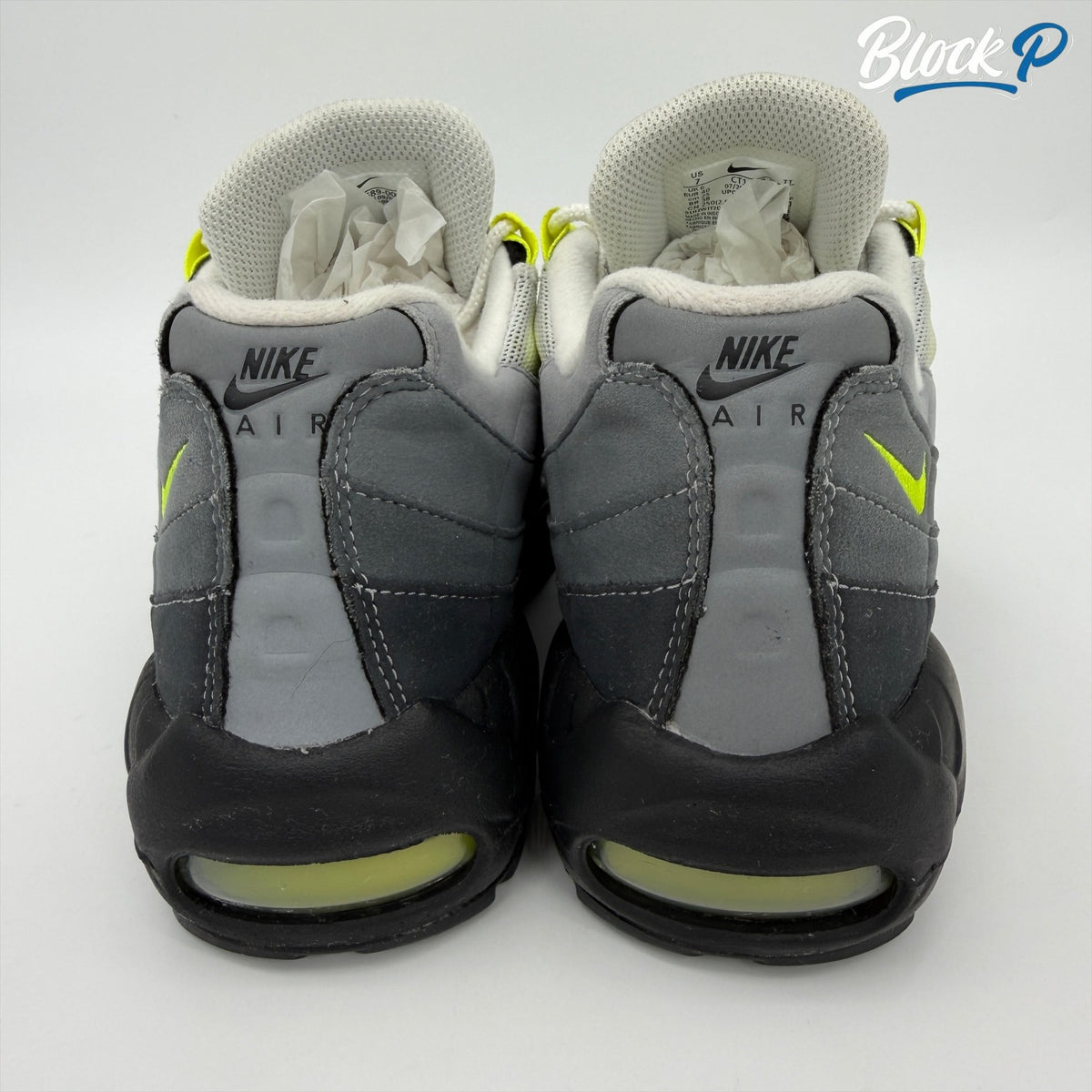 Nike Air Max 95 Neon 2020 top-down view — Block P Liverpool