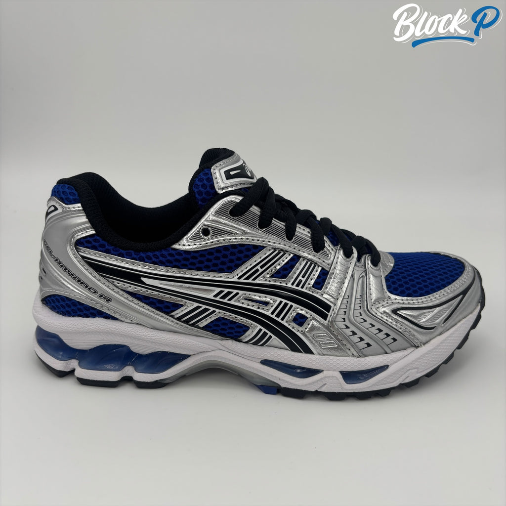 ASICS Gel-Kayano 14 Monaco Blue side profile — Block P Liverpool