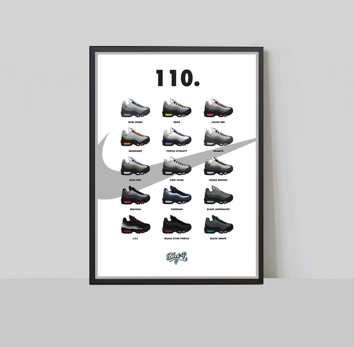 Air Max 95 110 Collection A3 Print 3.0 - Prints