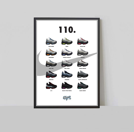 Air Max 95 110 Collection A3 Print 3.0