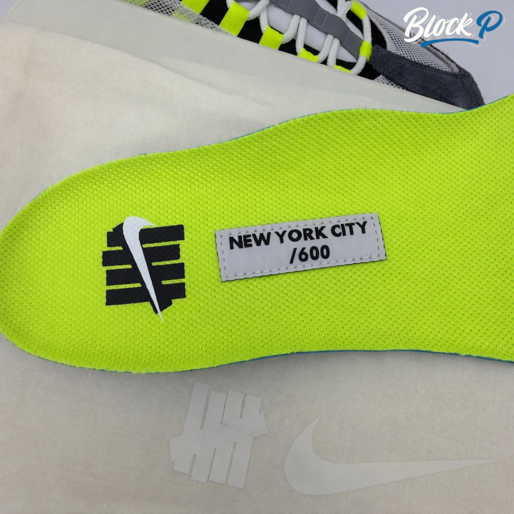 Nike Air Max 95 X Undefeated Neon NYC detail shot — Block P Liverpool