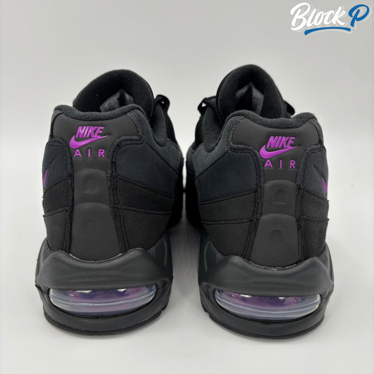 Nike Air Max 95 Vivid Purple top-down view — Block P Liverpool