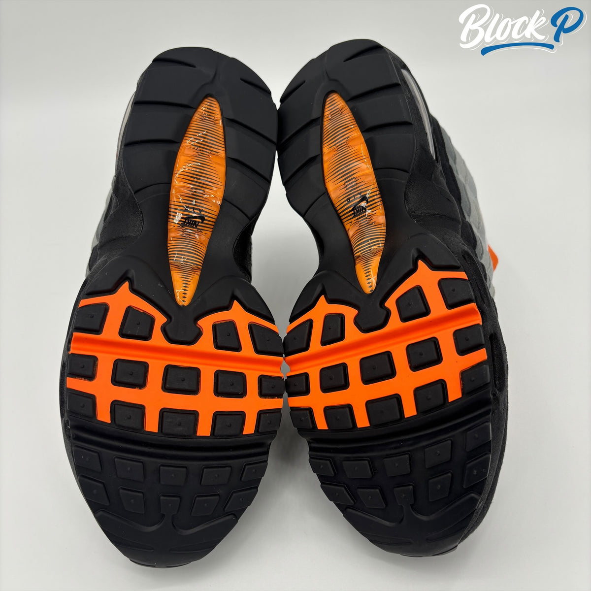 Nike Air Max 95 Mandarin (GS) sole detail — Block P Liverpool