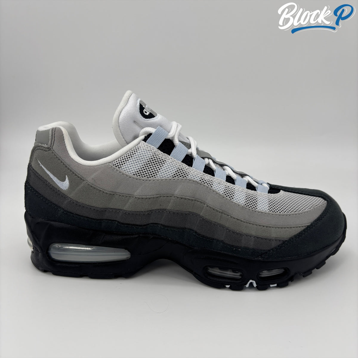Nike Air Max 95 OG Blue Tint side profile — Block P Liverpool