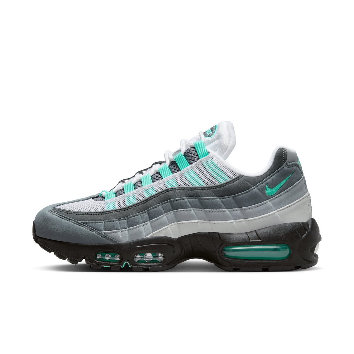 Nike Air Max 95 Hyper Turquoise on-foot lifestyle shot — Block P Liverpool