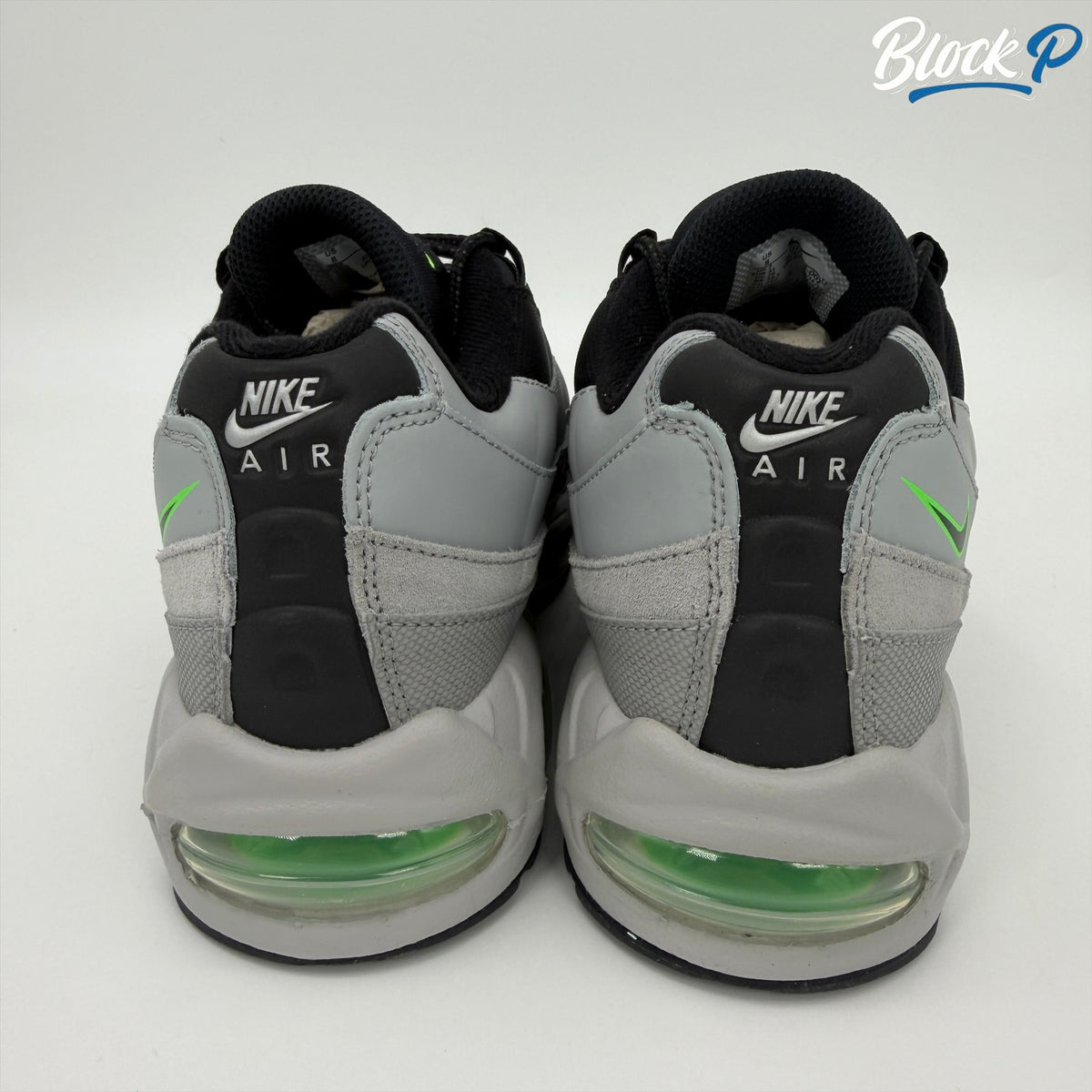 Nike Air Max 95 Racing Pack Green Strike top-down view — Block P Liverpool