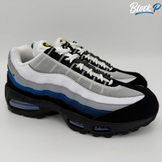 Nike Air Max 95 Royal Blue 2026 in black and royal blue — available at Block P Liverpool, 36 Renshaw Street L1 4EF