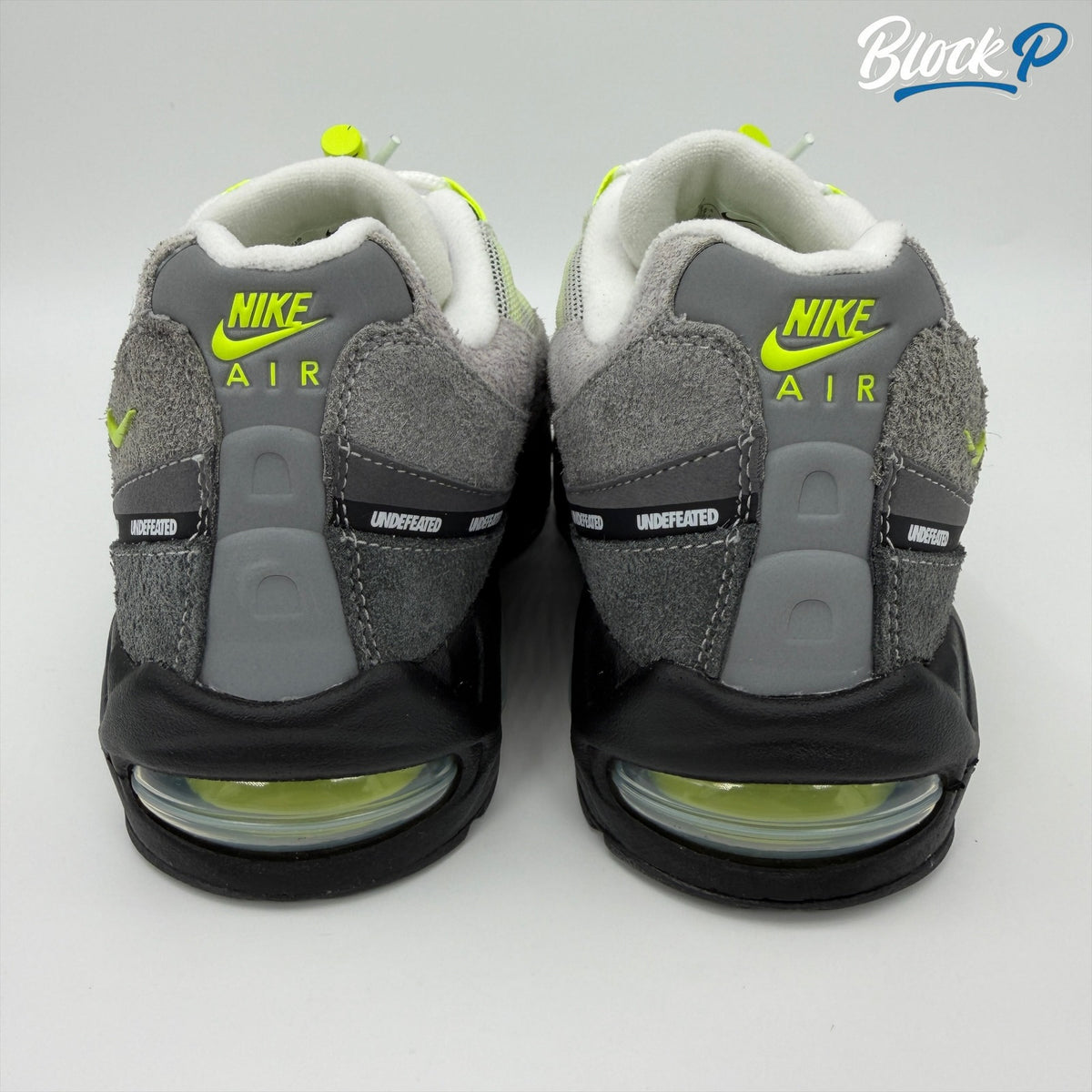 Nike Air Max 95 X Undefeated Neon NYC top-down view — Block P Liverpool