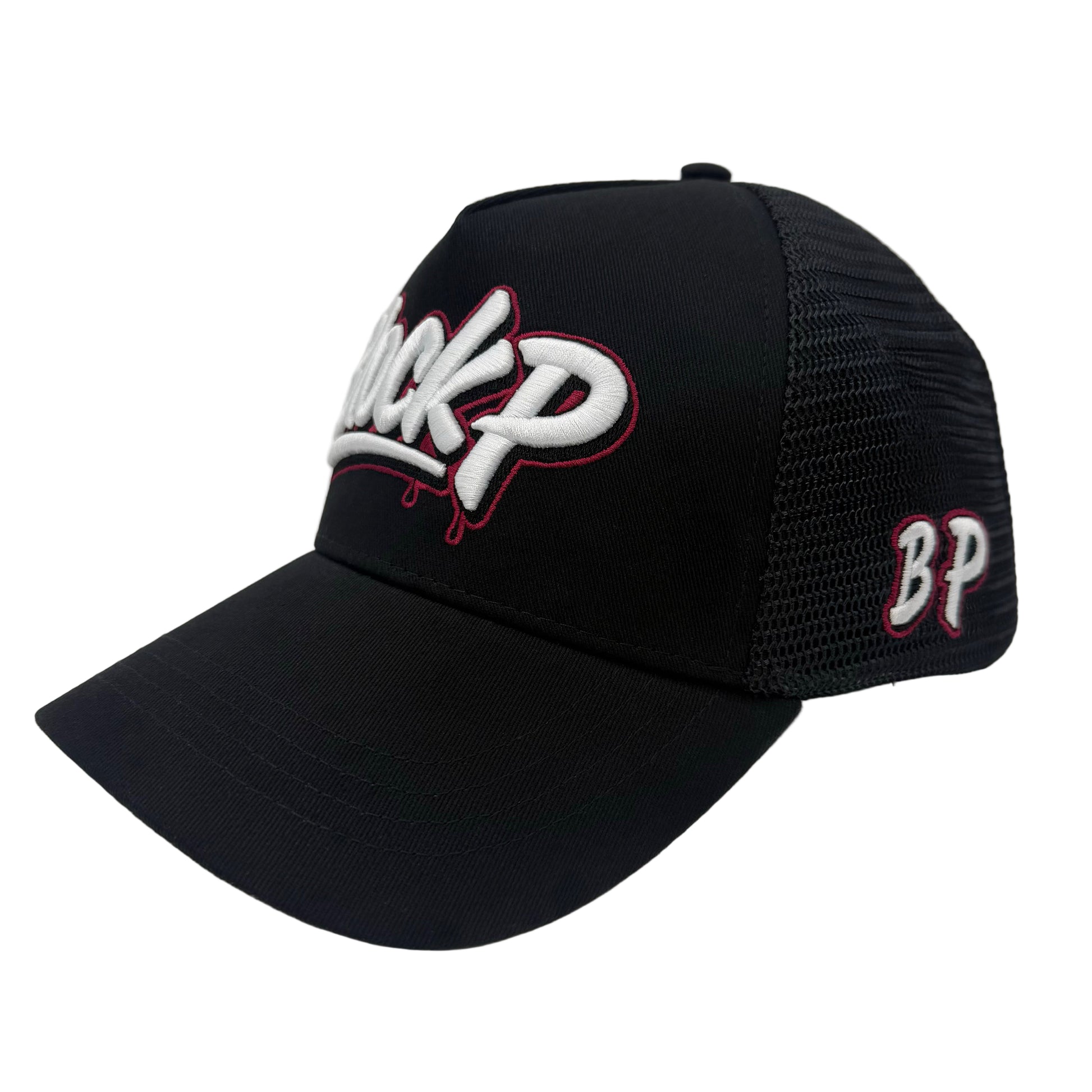Block P Graffiti Beetroot Logo Cap — available at Block P Liverpool, 36 Renshaw Street L1 4EF