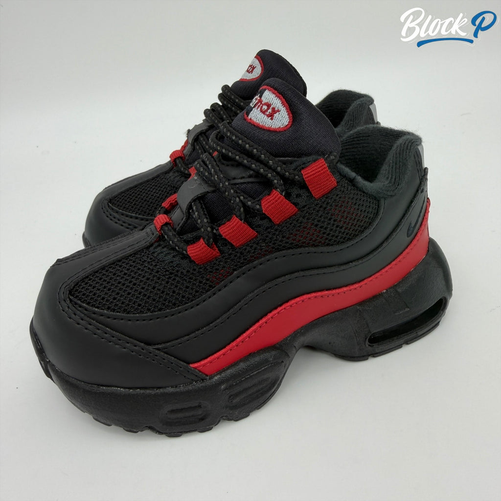 Nike Air Max 95 Team Crimson TD rear view — Block P Liverpool