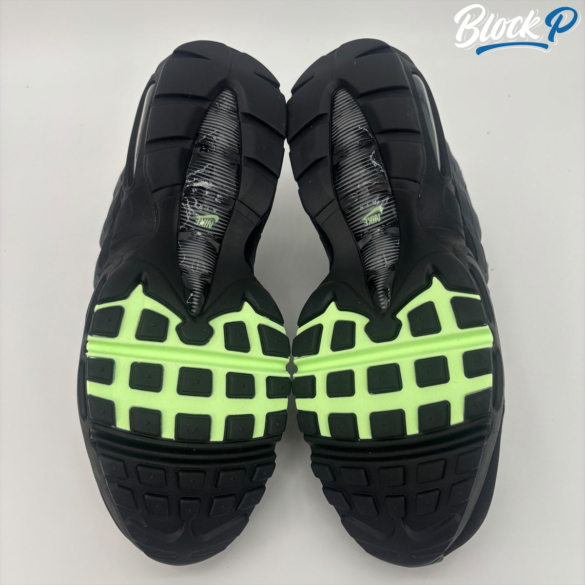 Nike Air Max 95 Vapor Green sole detail — Block P Liverpool