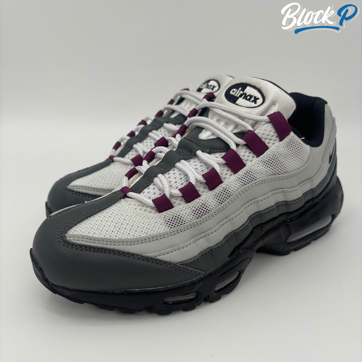 Nike Air Max 95 Grape Leather ID rear view — Block P Liverpool
