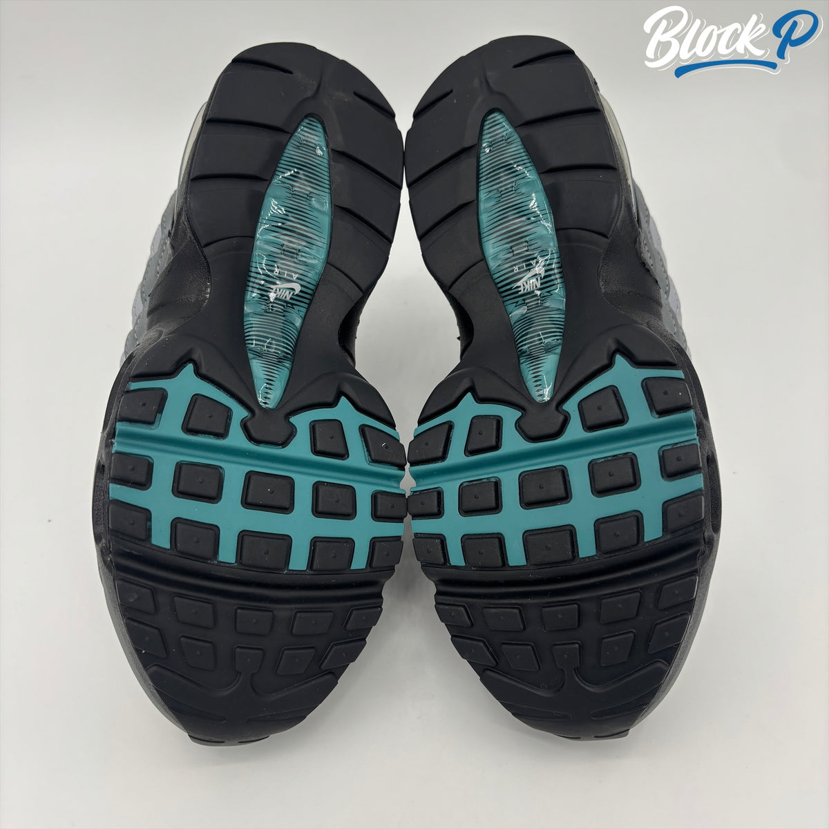 Nike Air Max 95 Mineral Teal (GS) sole detail — Block P Liverpool