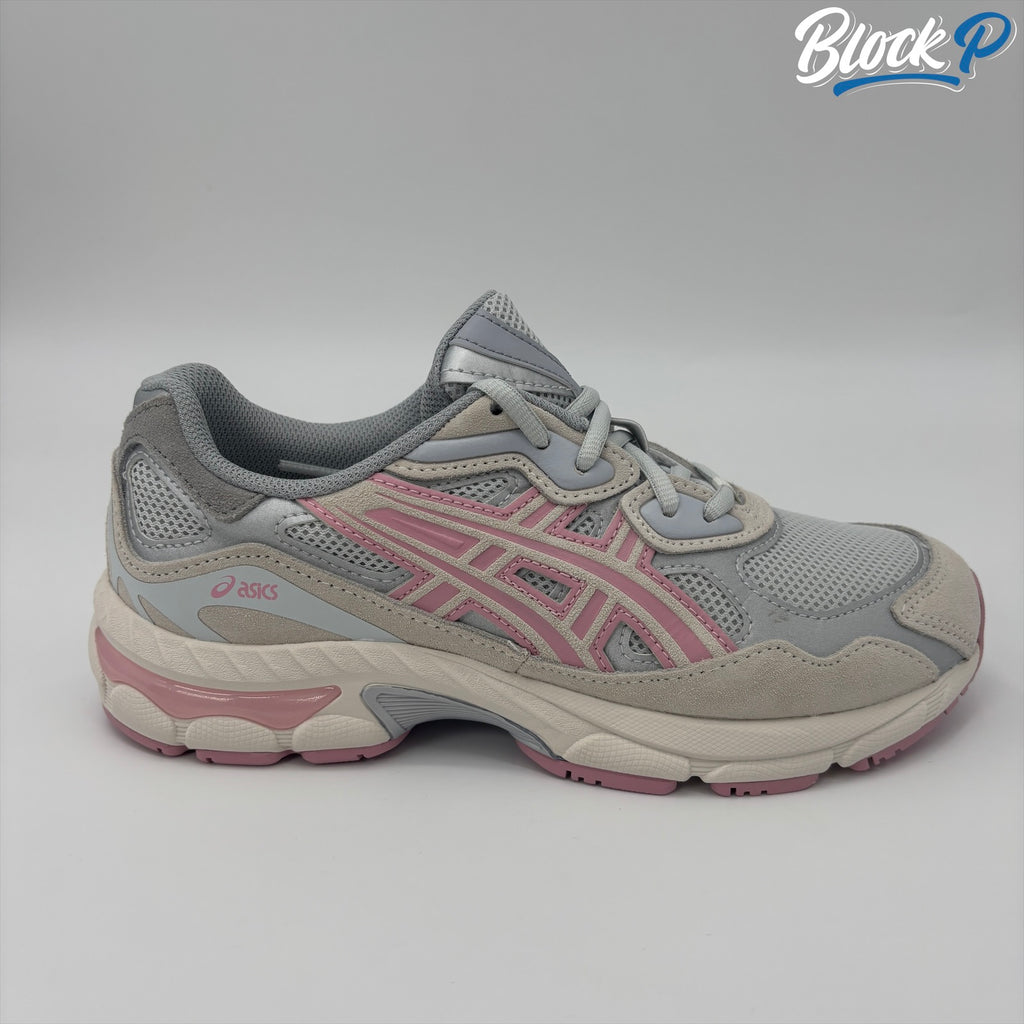 ASICS Gel-NYC Glacier Grey-Pink side profile — Block P Liverpool