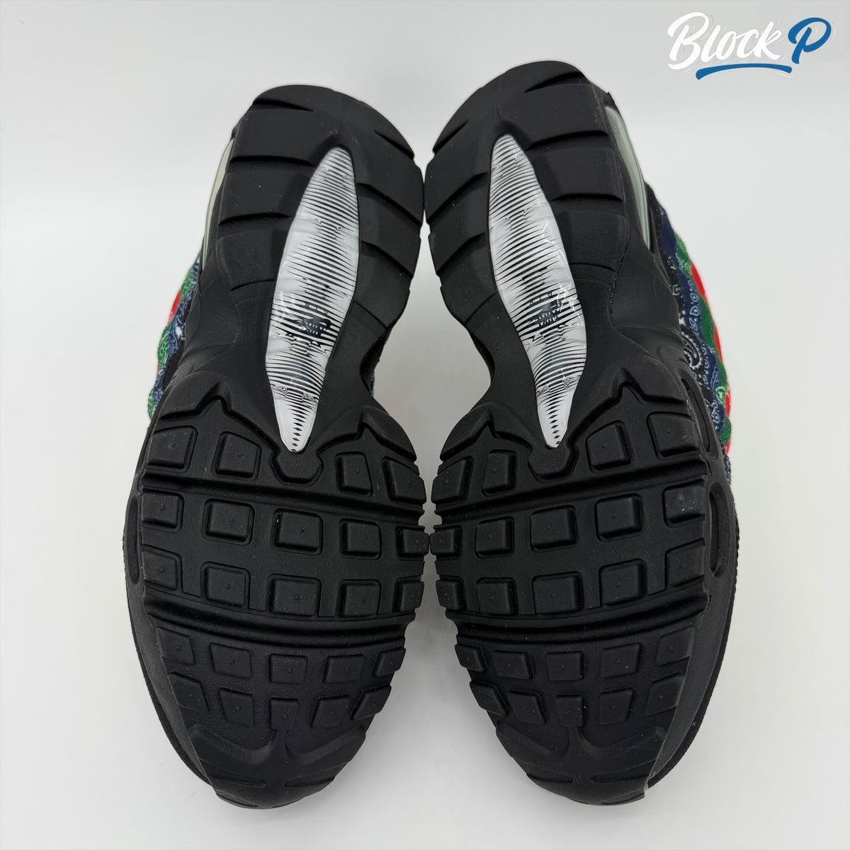 Nike Air Max 95 Paisley Bandana Neon sole detail — Block P Liverpool