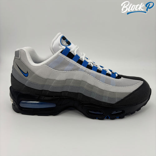 Nike Air Max 95 OG Spark Blue side view white neutral grey