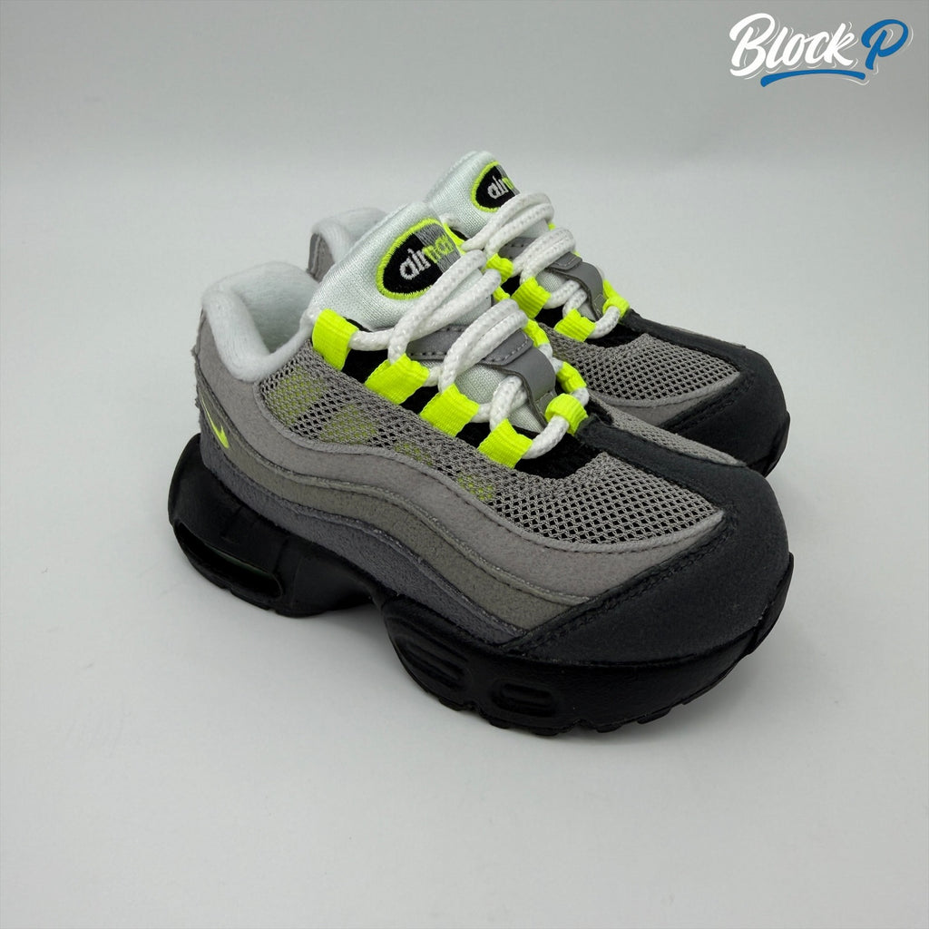 Nike Air Max 95 Neon 2026 TD in black, neon and anthracite — available at Block P Liverpool, 36 Renshaw Street L1 4EF