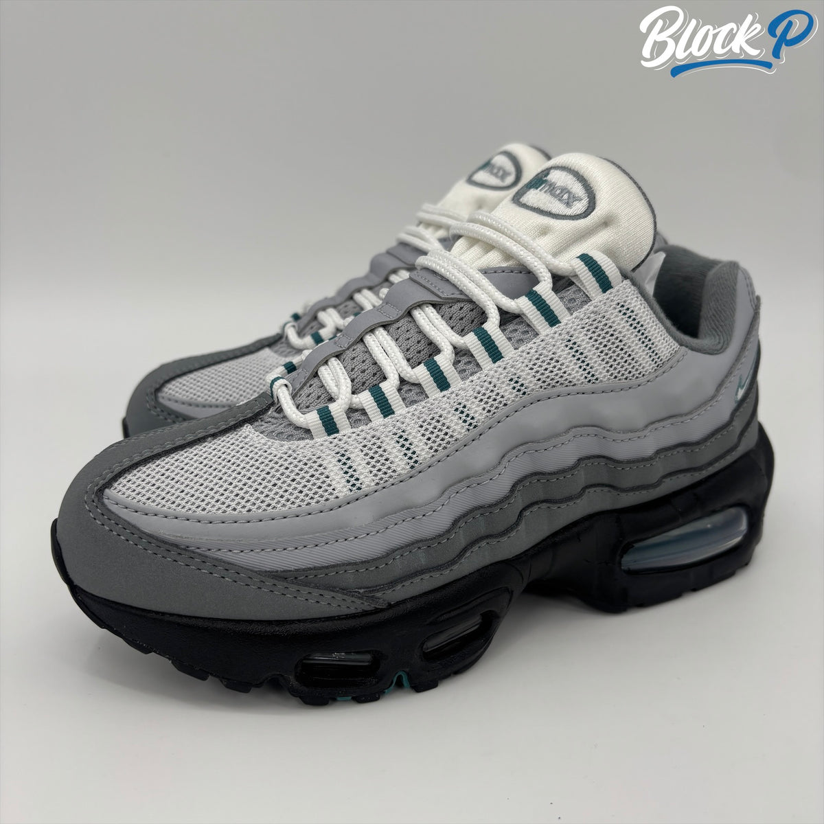 Nike Air Max 95 Mineral Teal (GS) rear view — Block P Liverpool