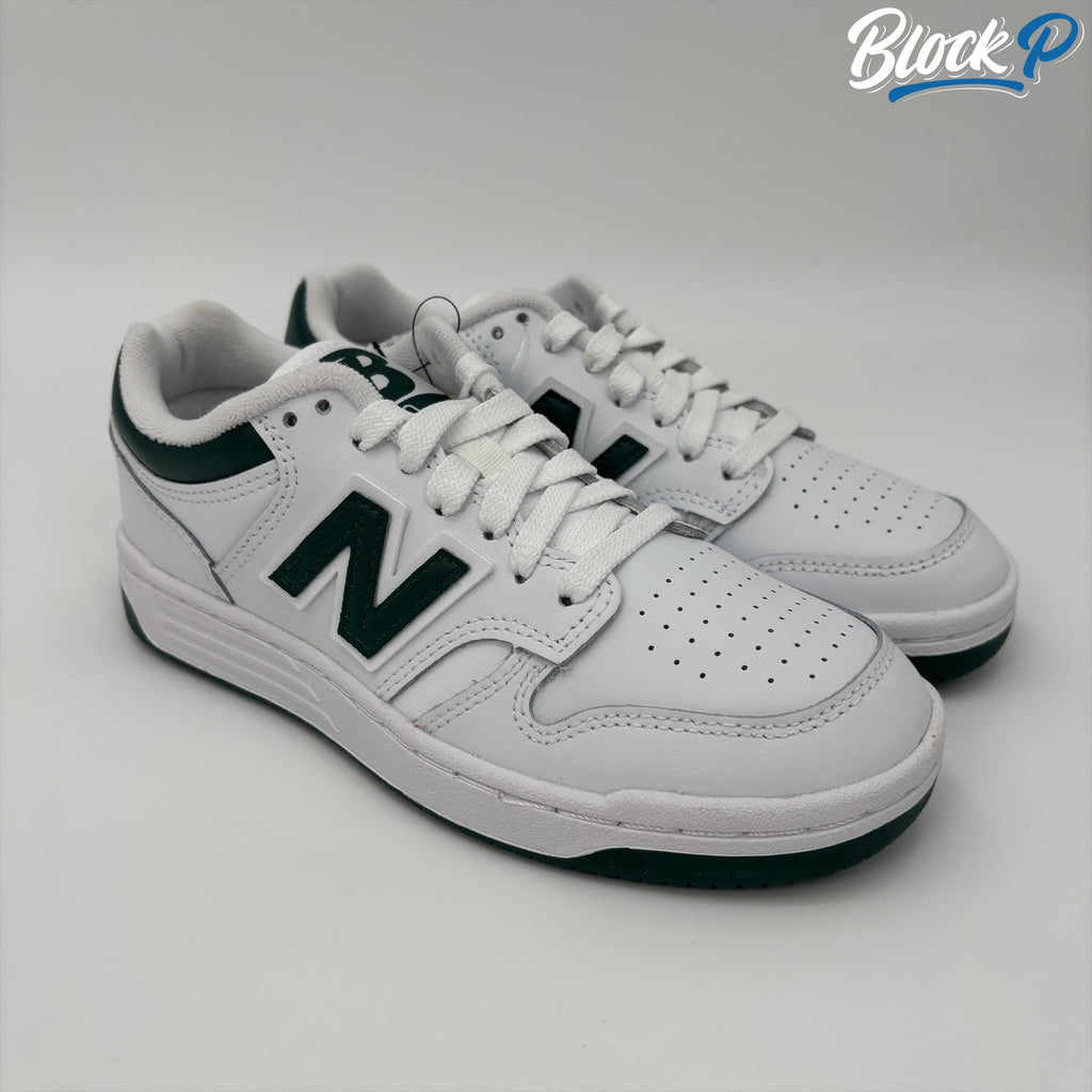 New Balance 480 White/Green — available at Block P Liverpool, 36 Renshaw Street L1 4EF