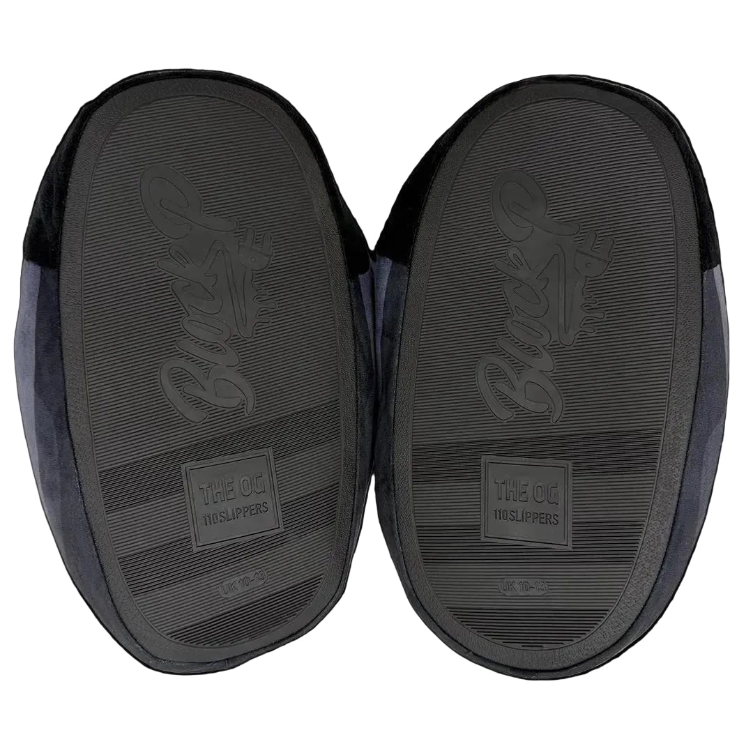 Block P 110 Blue XL Slippers sole detail — Block P Liverpool