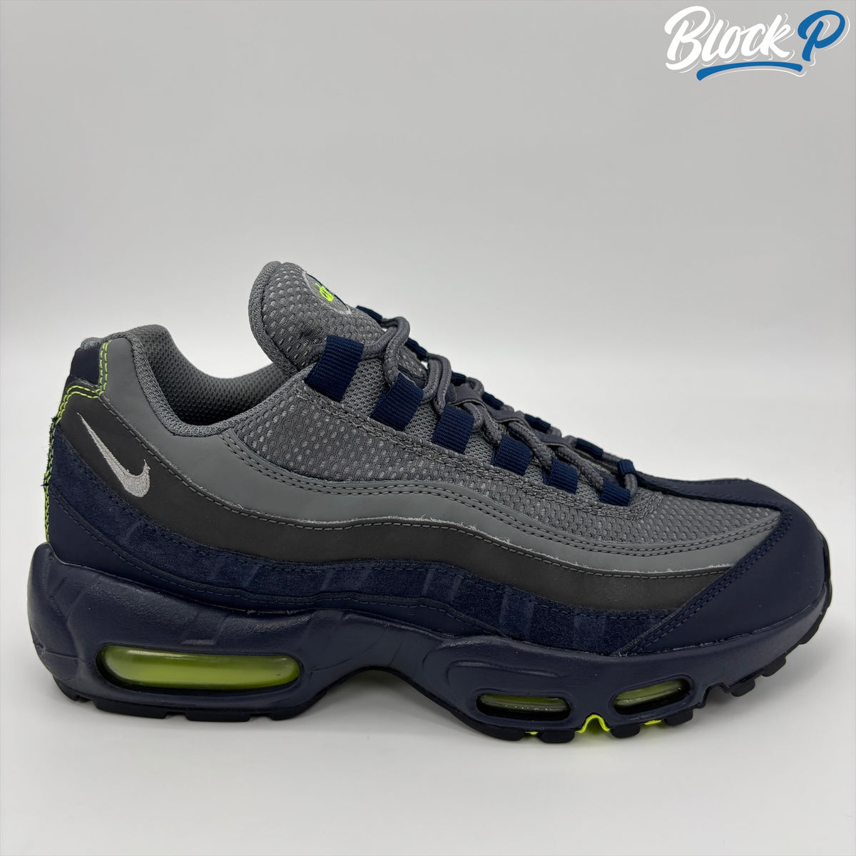 Nike Air Max 95 Seahawk side profile — Block P Liverpool