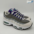 Nike Air Max 95 2026 Women's Grape Salesman Sample in white, court purple and emerald — available at Block P Liverpool, 36 Renshaw Street L1 4EF