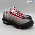Nike Air Max 95 Big Bubble Solar Red 2025 side view black pewter grey