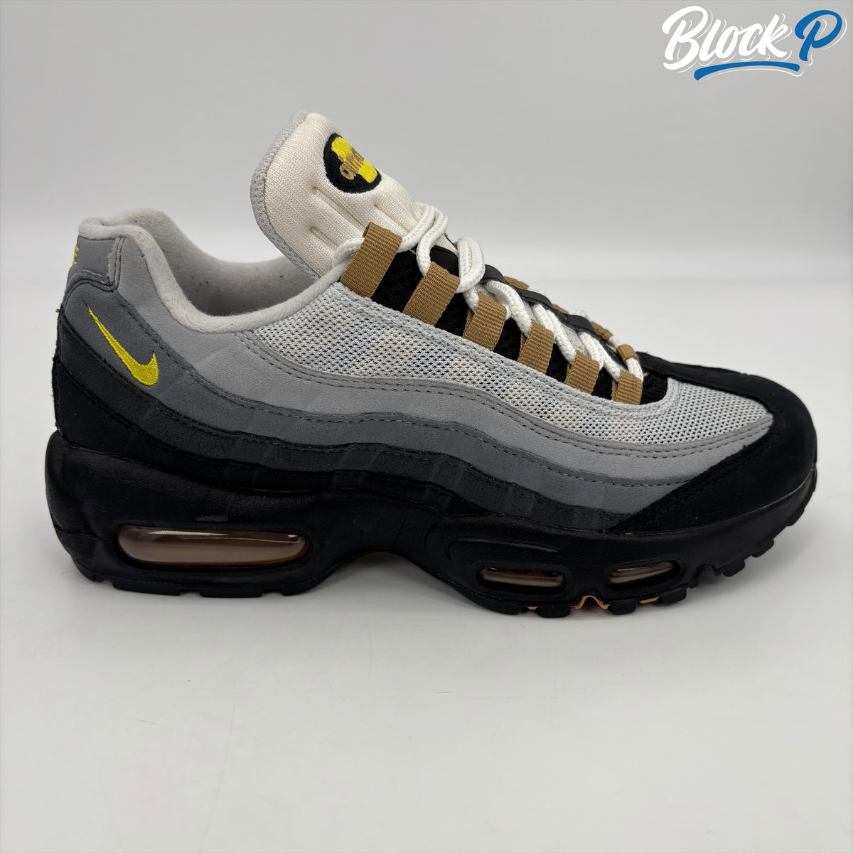 Nike Air Max 95 Icon Yellow Strike side profile — Block P Liverpool