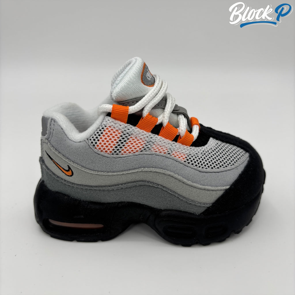 Nike Air Max 95 Mandarin (TD) side profile — Block P Liverpool