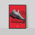 Air Max 95 110 Red A3 Print - Prints