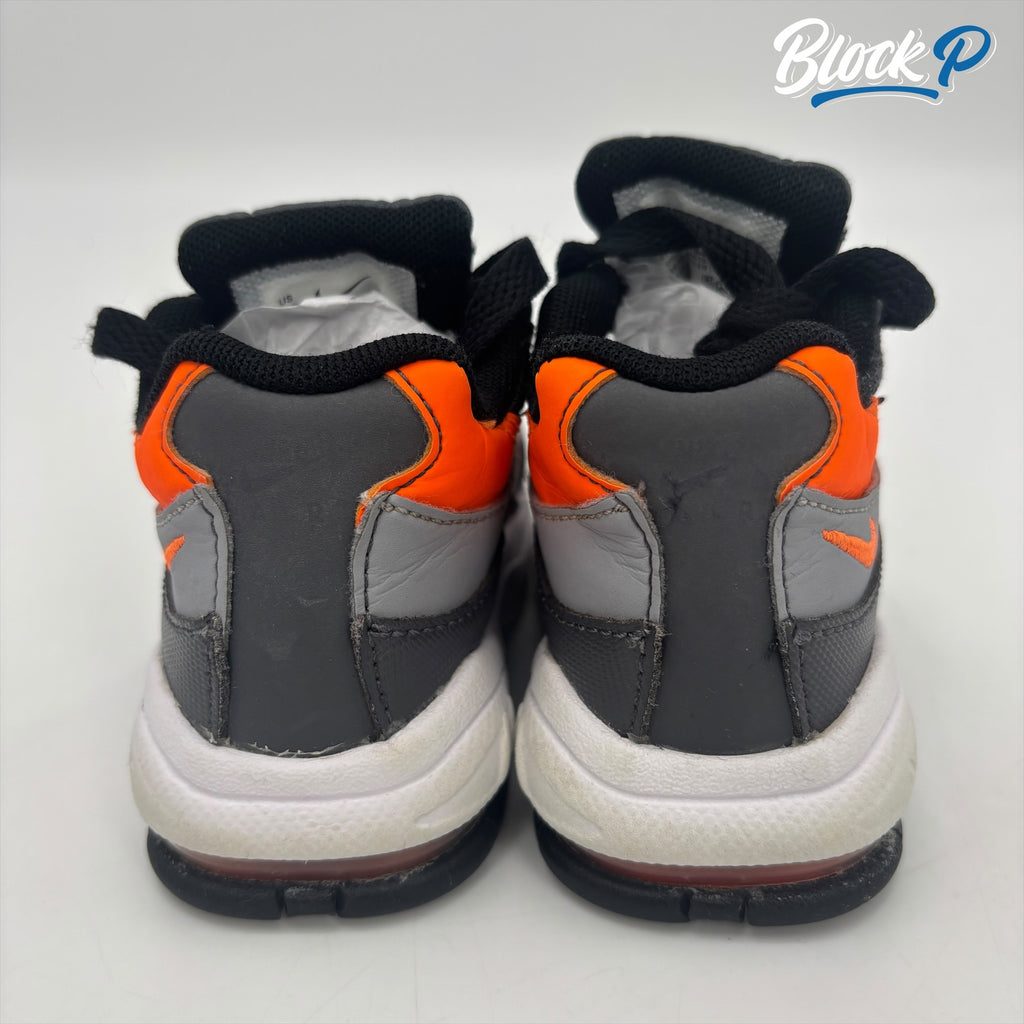 Nike Air Max 95 Grey/Orange (TD) top-down view — Block P Liverpool