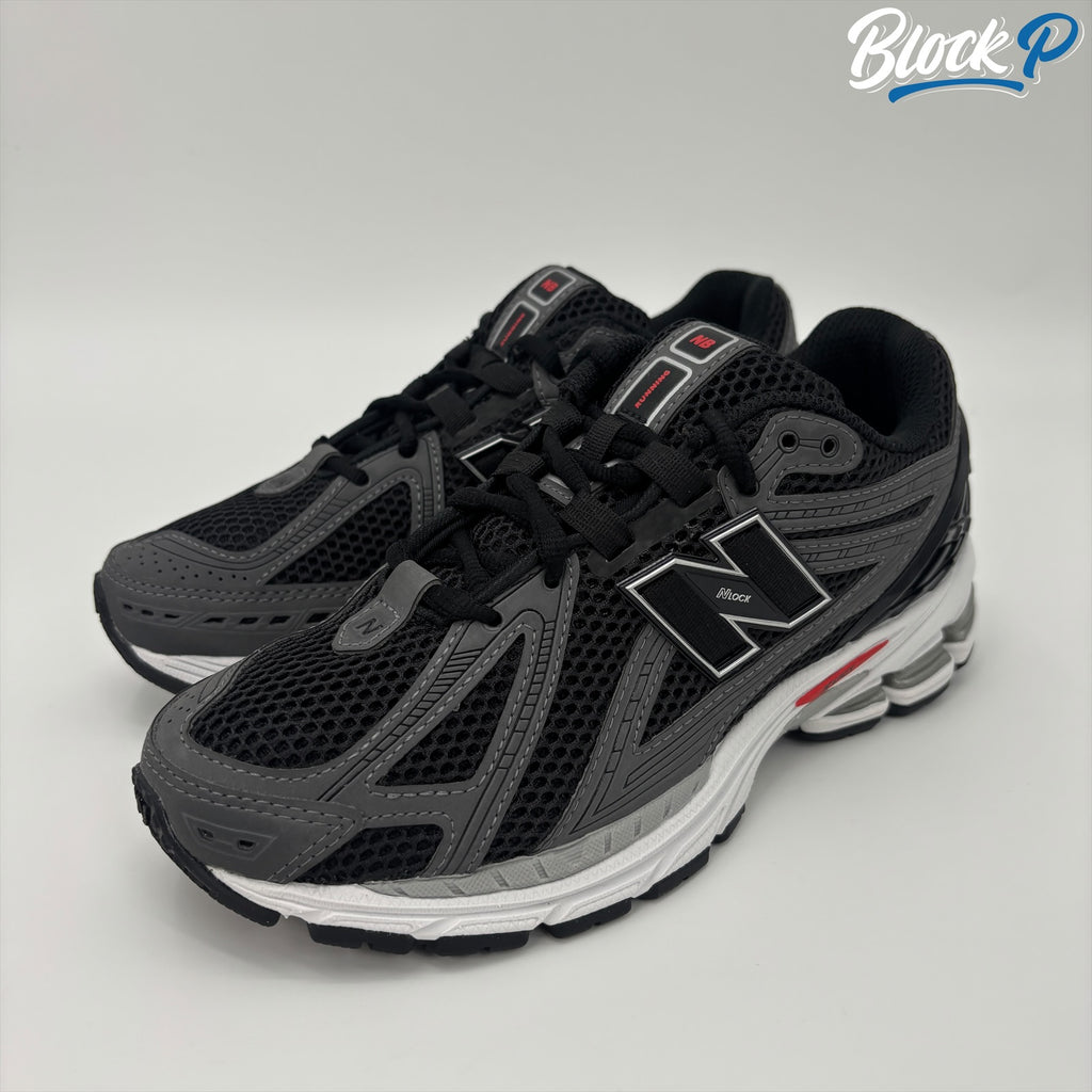 New Balance 1906R Black/Red rear view — Block P Liverpool