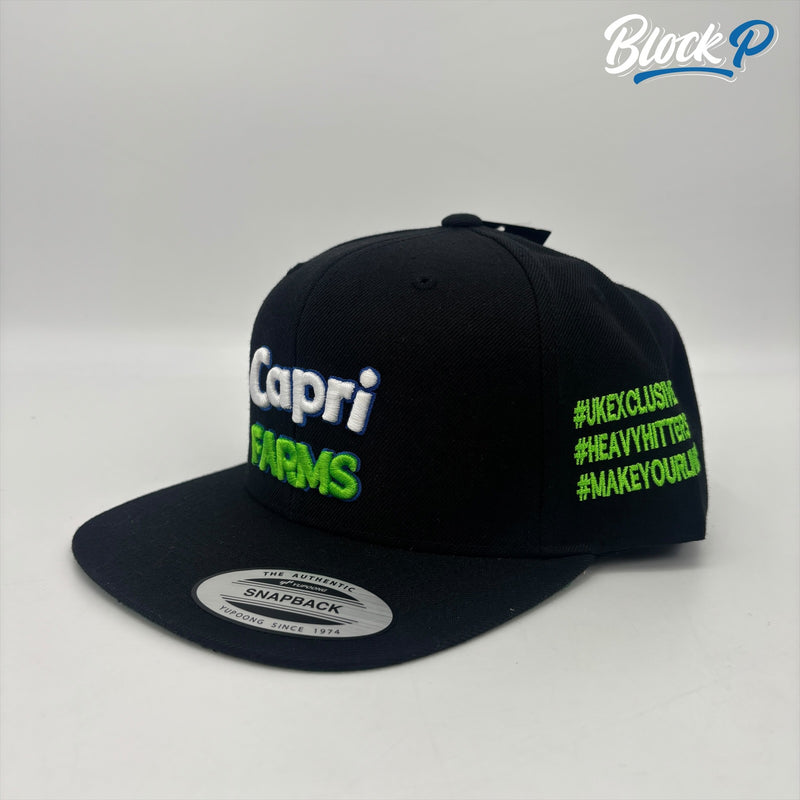 Capri Farms Snapback Cap Black