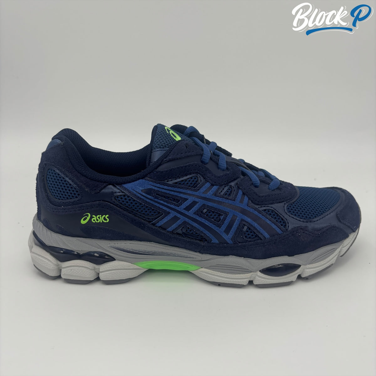 ASICS Gel-NYC Midnight-Blue side profile — Block P Liverpool