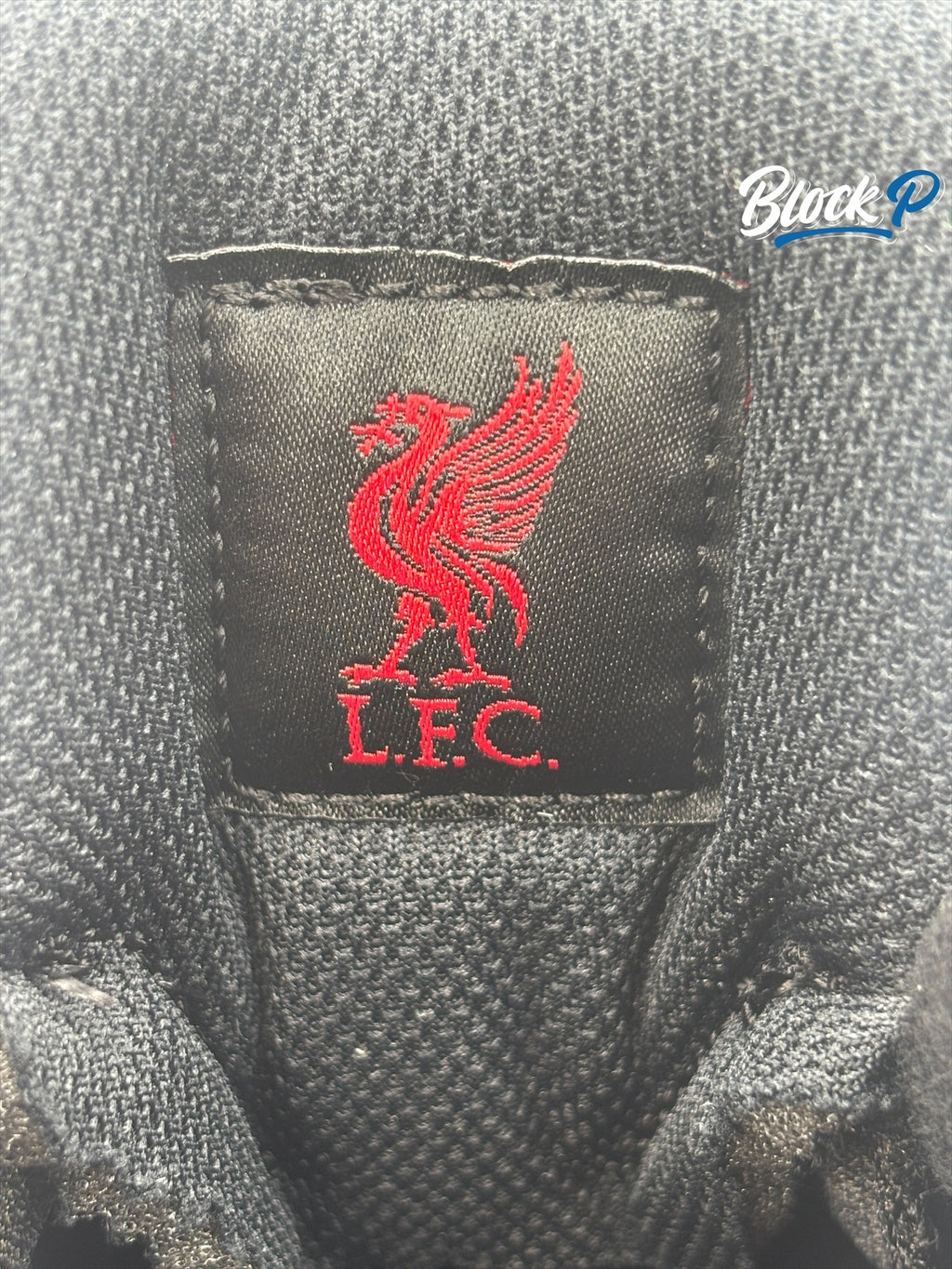 Nike Air Max 95 LFC detail shot — Block P Liverpool