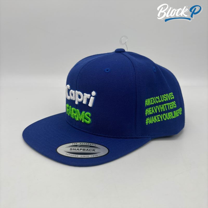 Capri Farms Snapback Cap Royal Blue