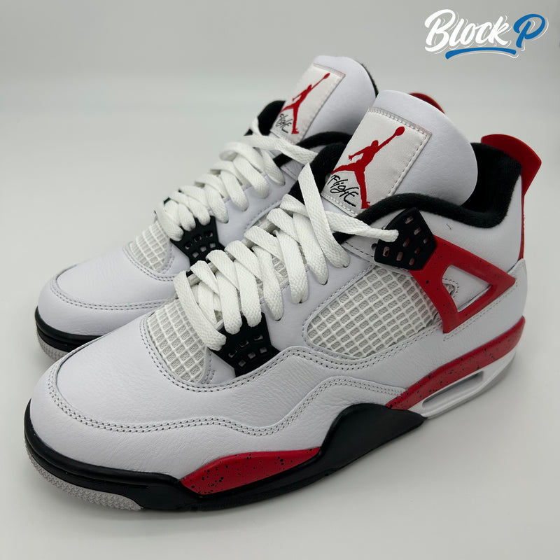 Jordan retro 4 2024 white black red