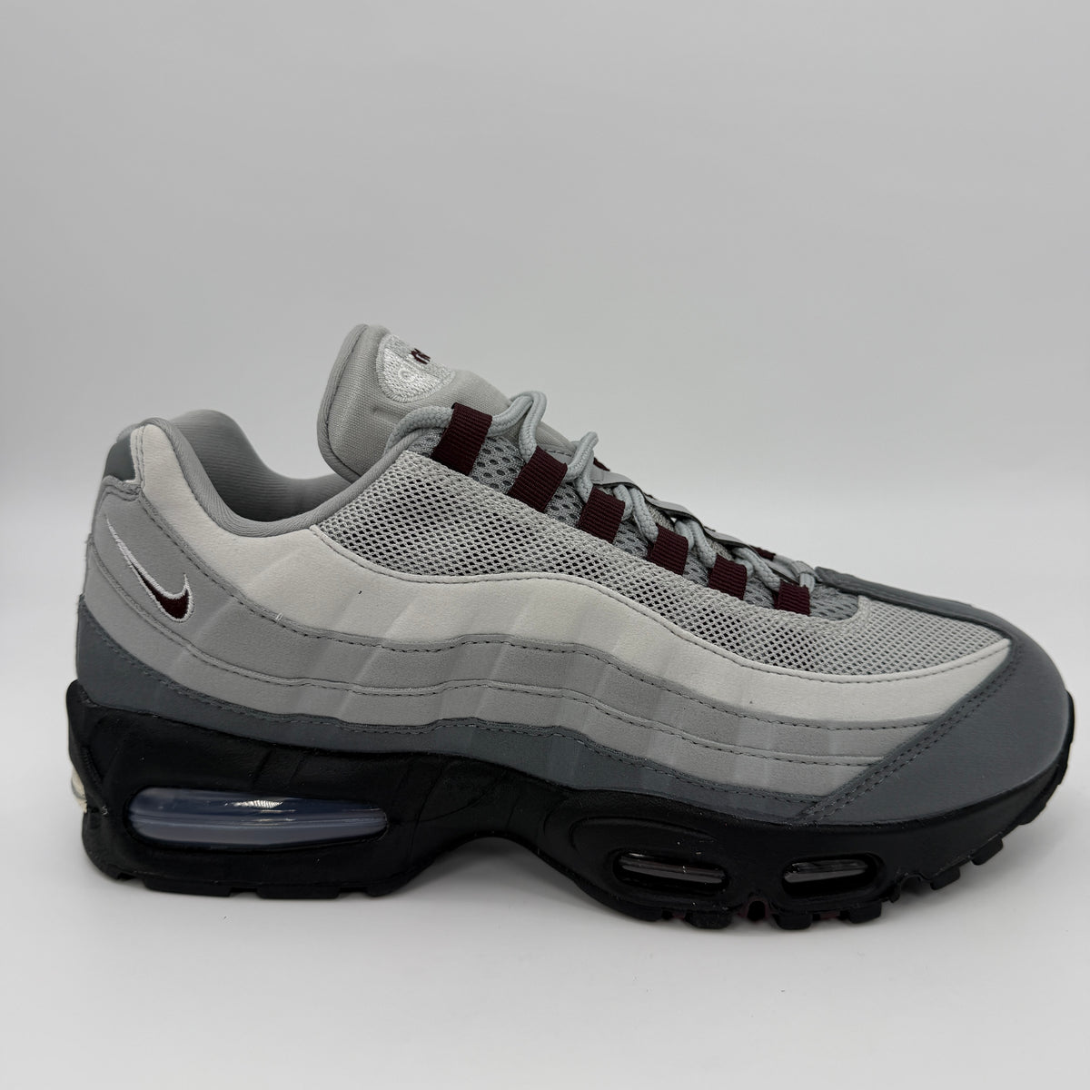 Nike Air Max 95 Burgundy Crush side profile — Block P Liverpool