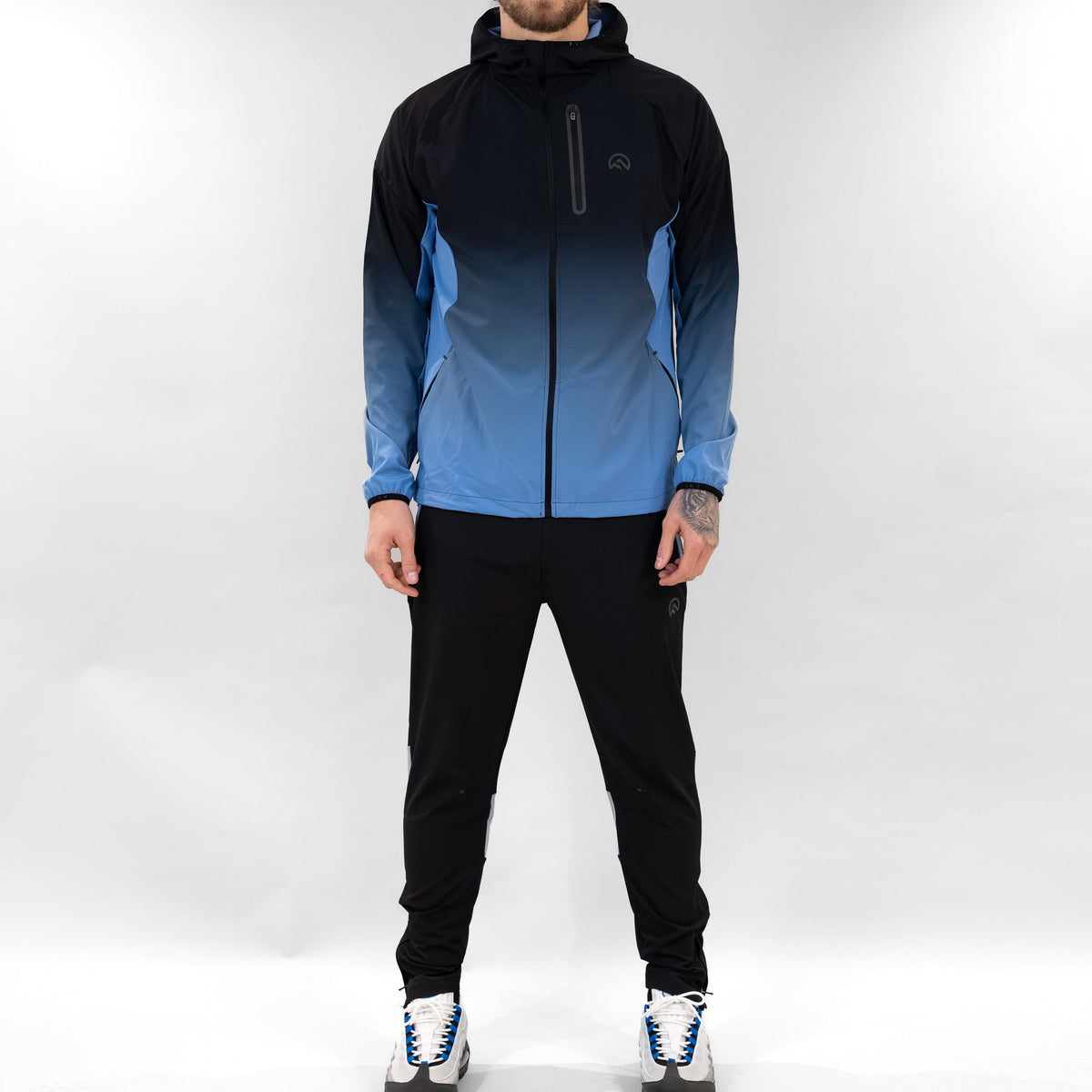 Flux SS26 Gradient Pants Black/Airforce rear view — Block P Liverpool