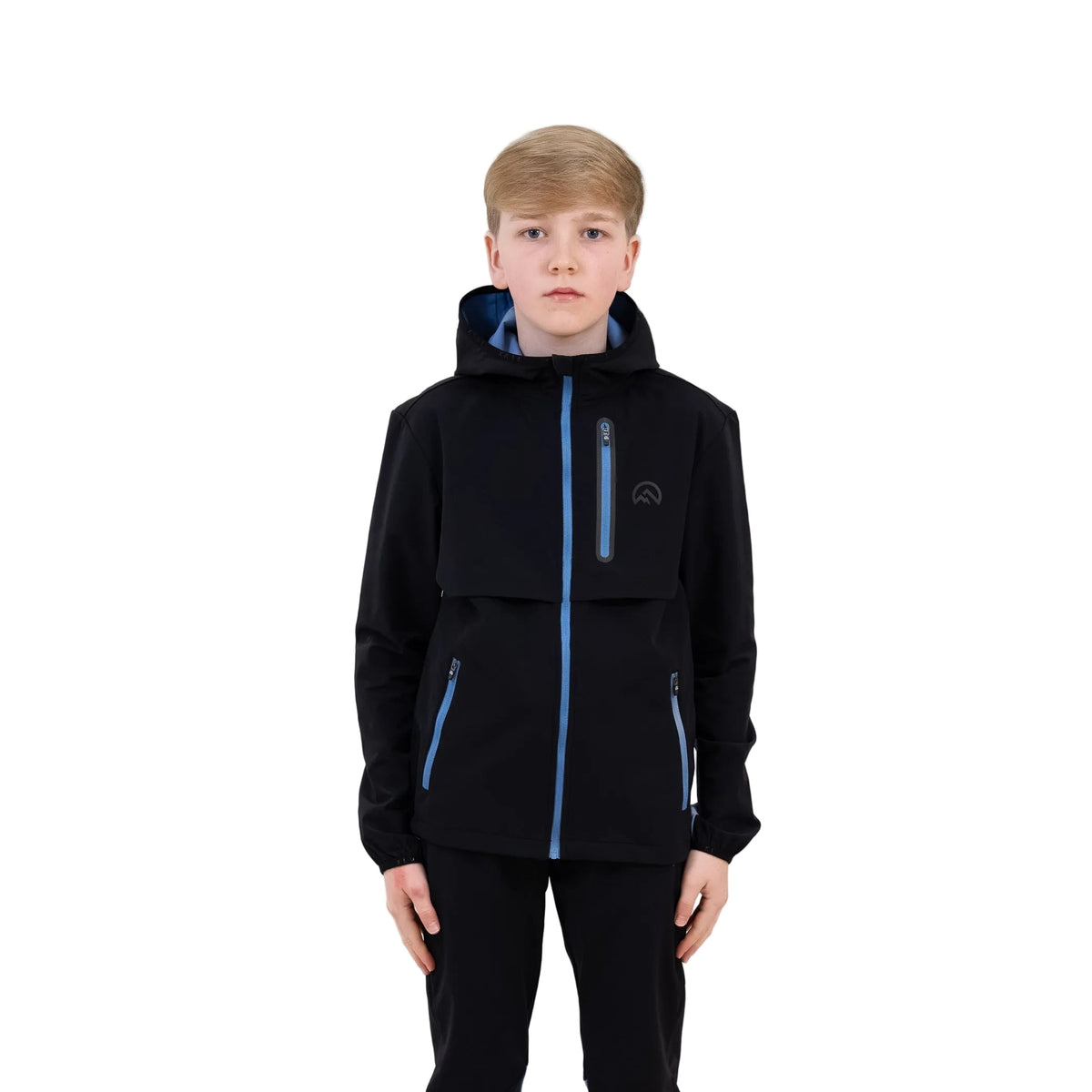 Flux Junior SS26 Versatility Jacket Black/Airforce — available at Block P Liverpool, 36 Renshaw Street L1 4EF