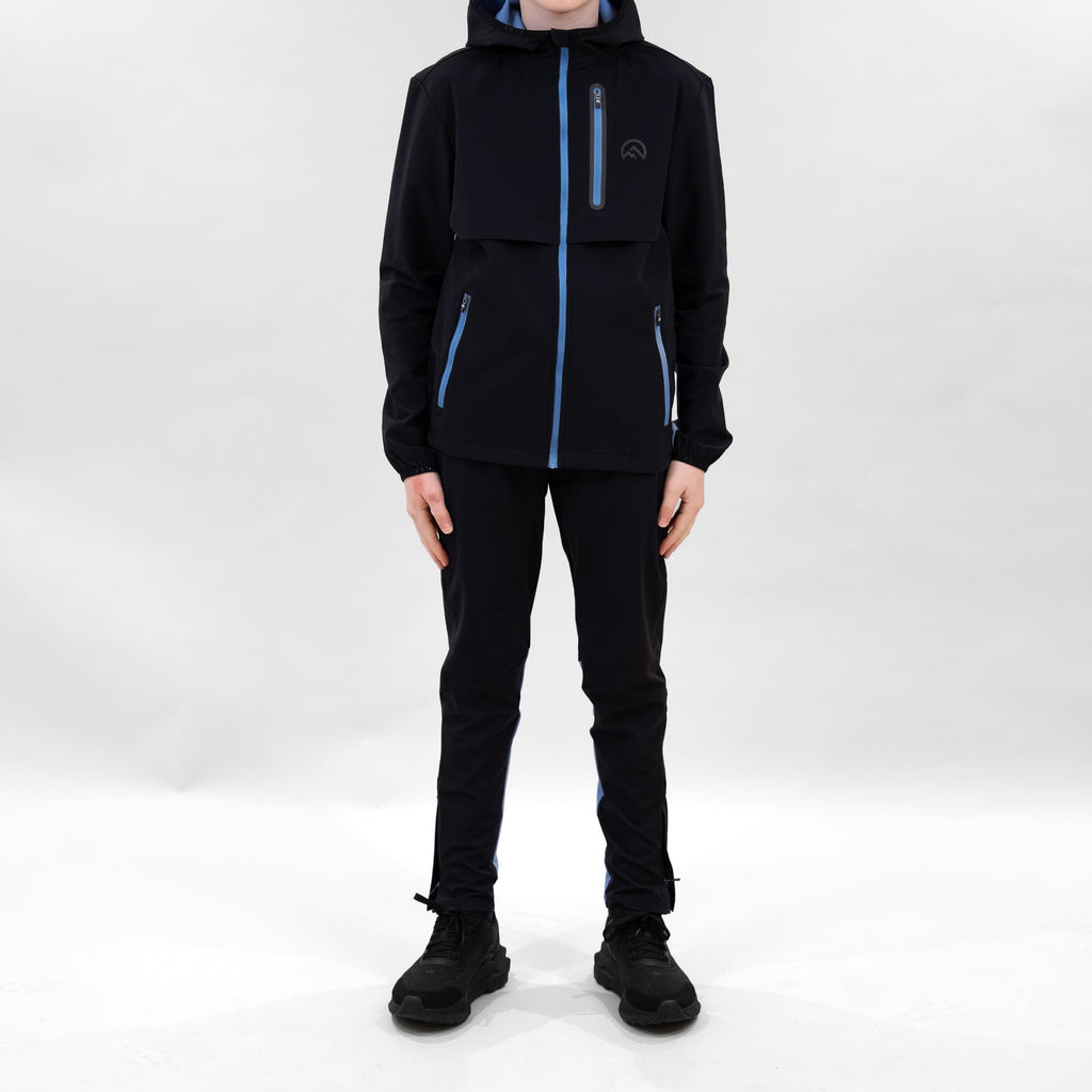 Flux Junior SS26 Versatility Pants Black/Airforce detail 1 — Block P Liverpool