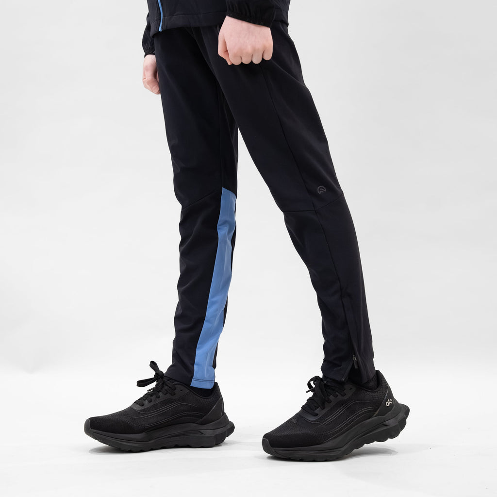 Flux Junior SS26 Versatility Pants Black/Airforce rear view — Block P Liverpool