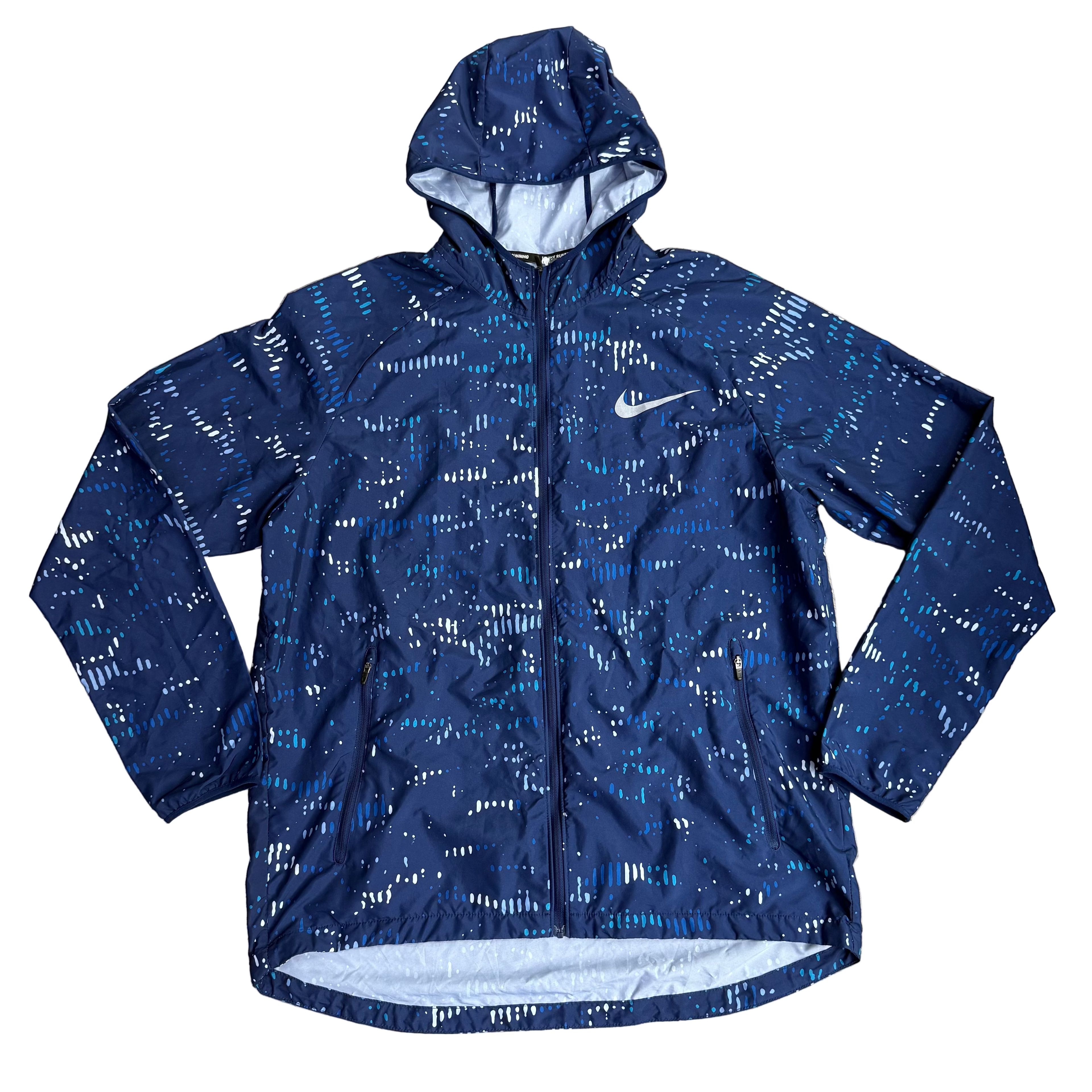 Nike Blue Splatter Jacket — available at Block P Liverpool, 36 Renshaw Street L1 4EF