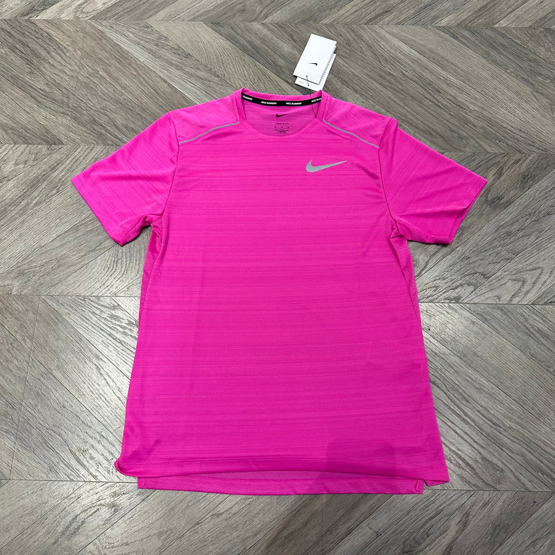 Pink nike miler t top shirt