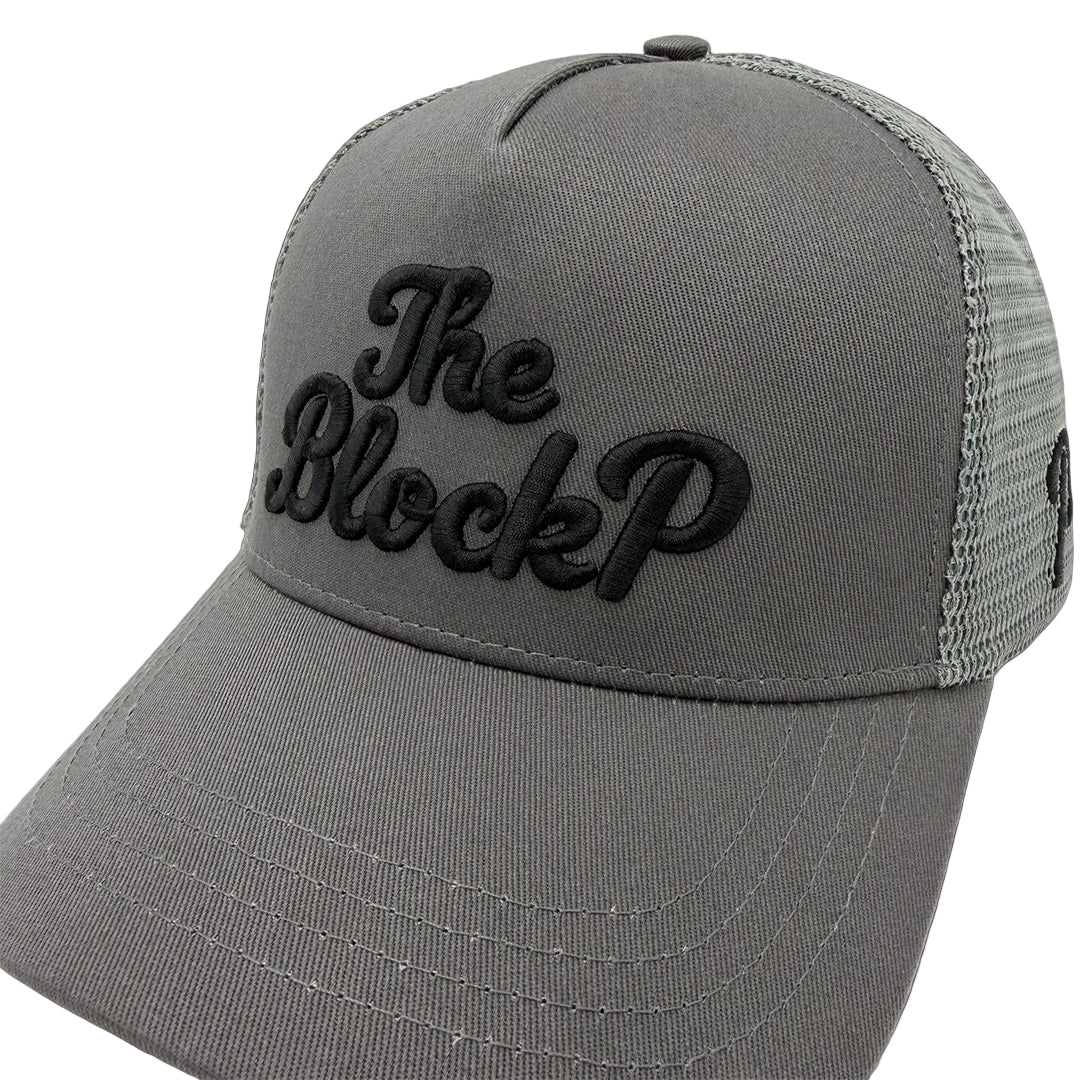 Block P Signature Cap Grey rear view — Block P Liverpool